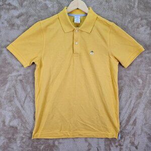 Brooks Brothers 1818 Performance Polo Slim Fit Yellow Short Sleeve Men's Size M